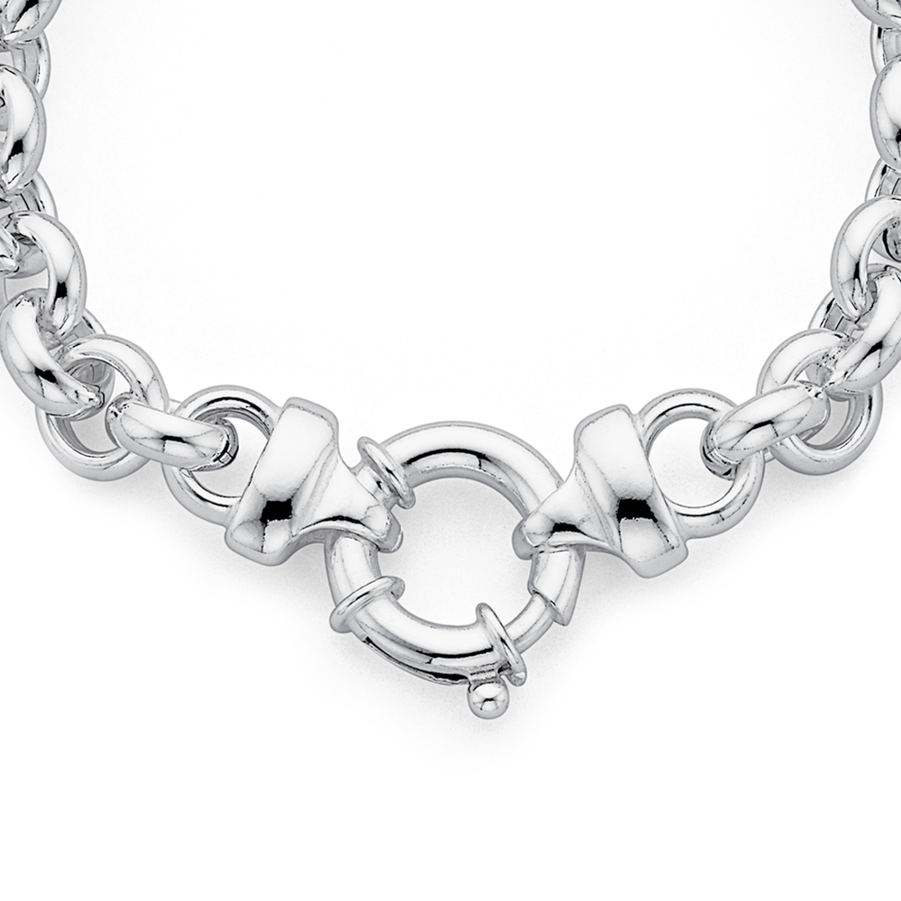 Sterling Silver Multilink Belcher Chain Necklace | H.Samuel
